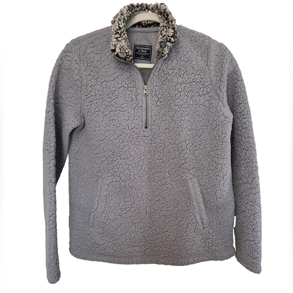 Abercrombie Sherpa 1/4 Zip Sweater (Size S)